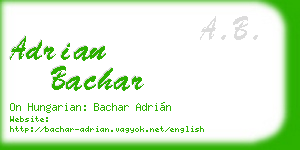 adrian bachar business card